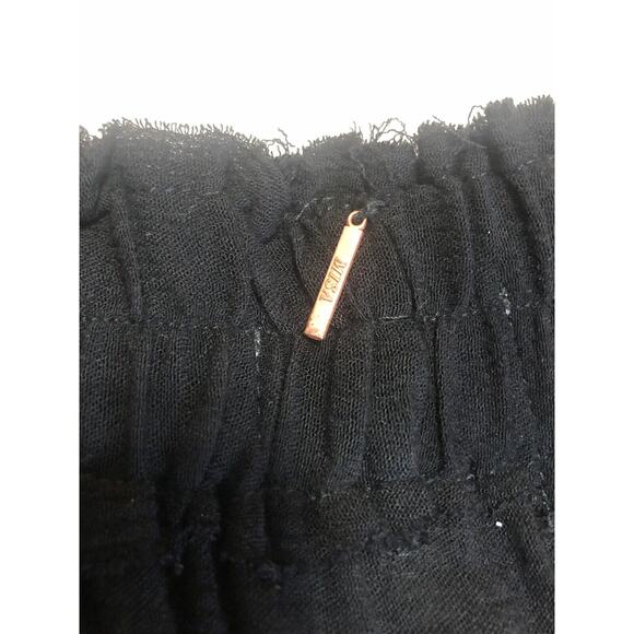 Revolve • MISA Los Angeles • Black Off The Shoulder Boho Mini Dress • SZ XS - Picture 5 of 7